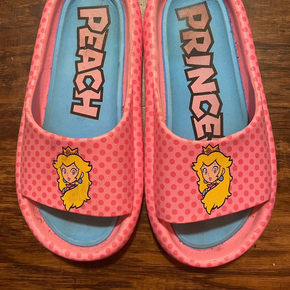 Peach Princess Pink Slide Sandals